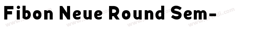 Fibon Neue Round Sem字体转换